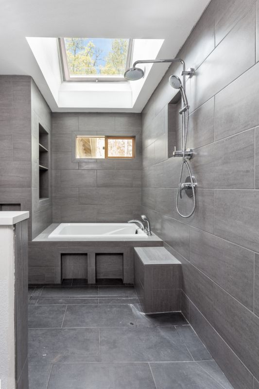 Bathroom with Natural Light and Skylights